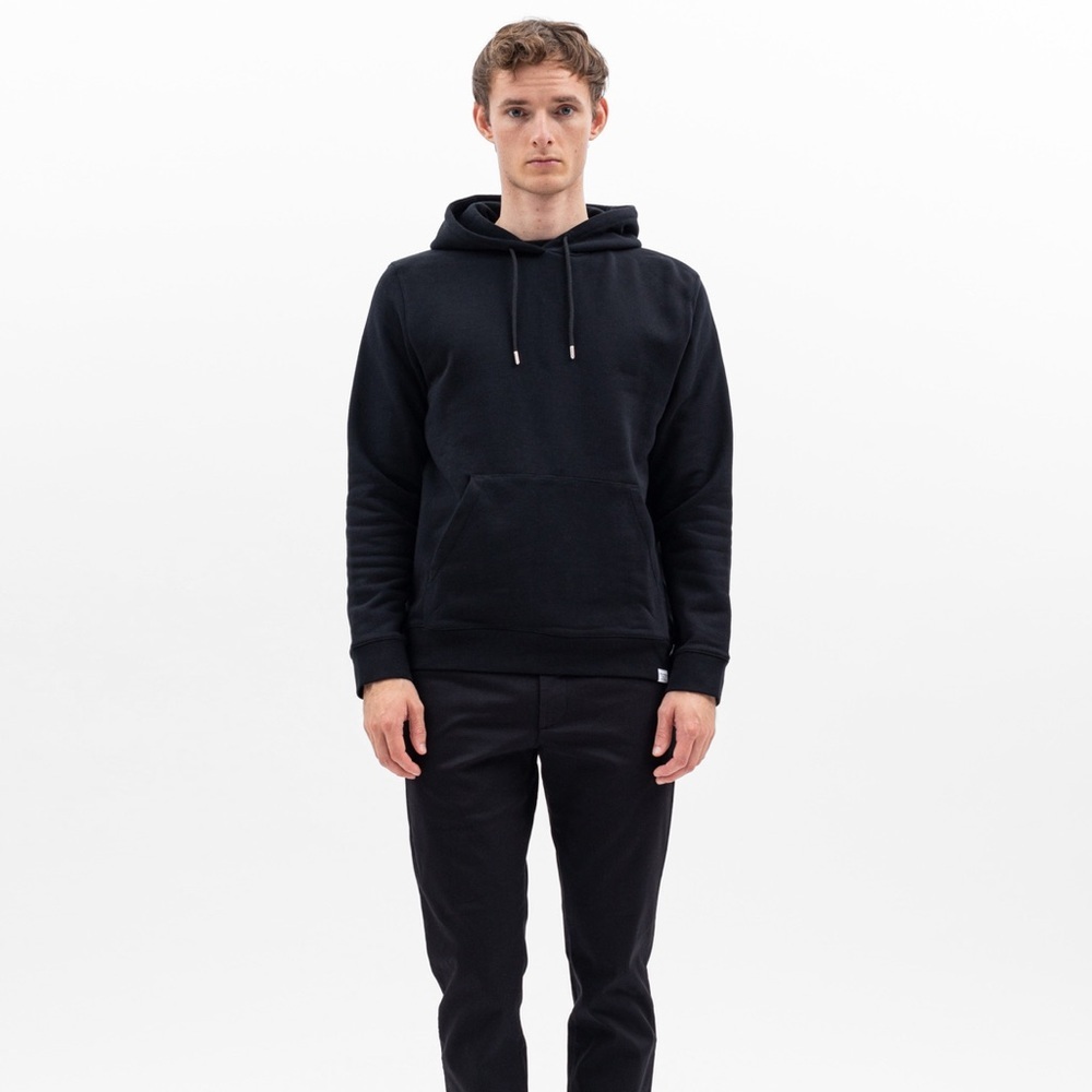 Norse Projects black Vagn organic cotton hoodie sweatshirt - Small